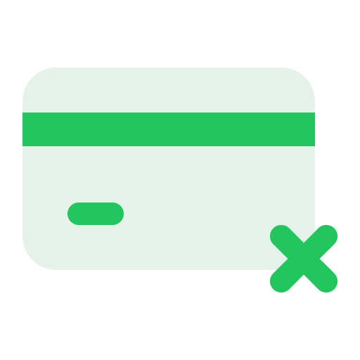 Représente une carte de payment invalide du CMS Français TOKO